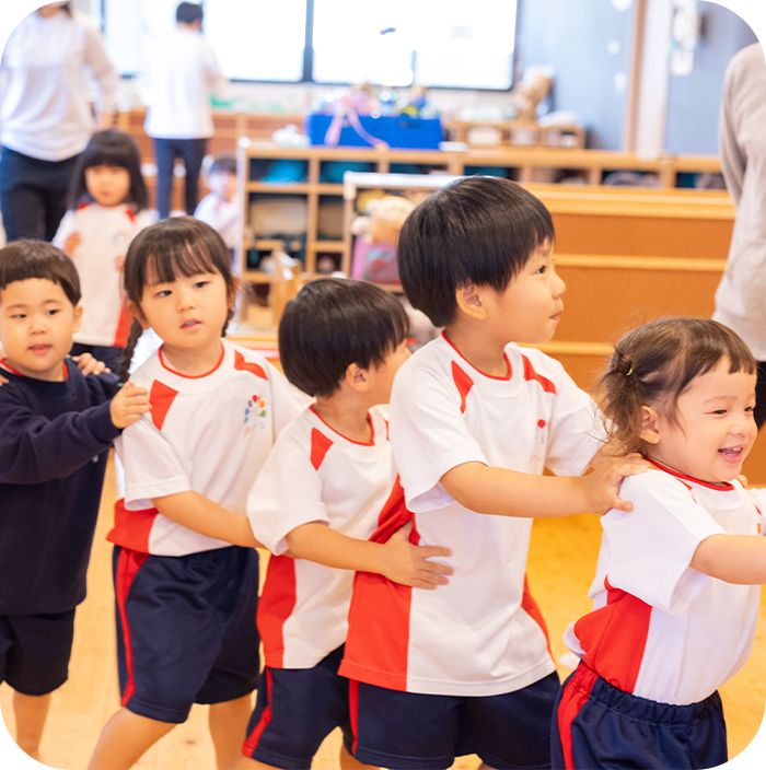 からふる保育園の園児たち