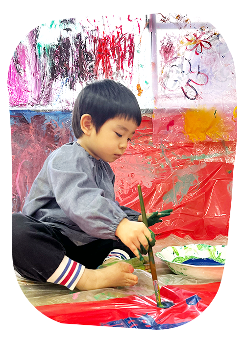 からふる保育園の園児たち